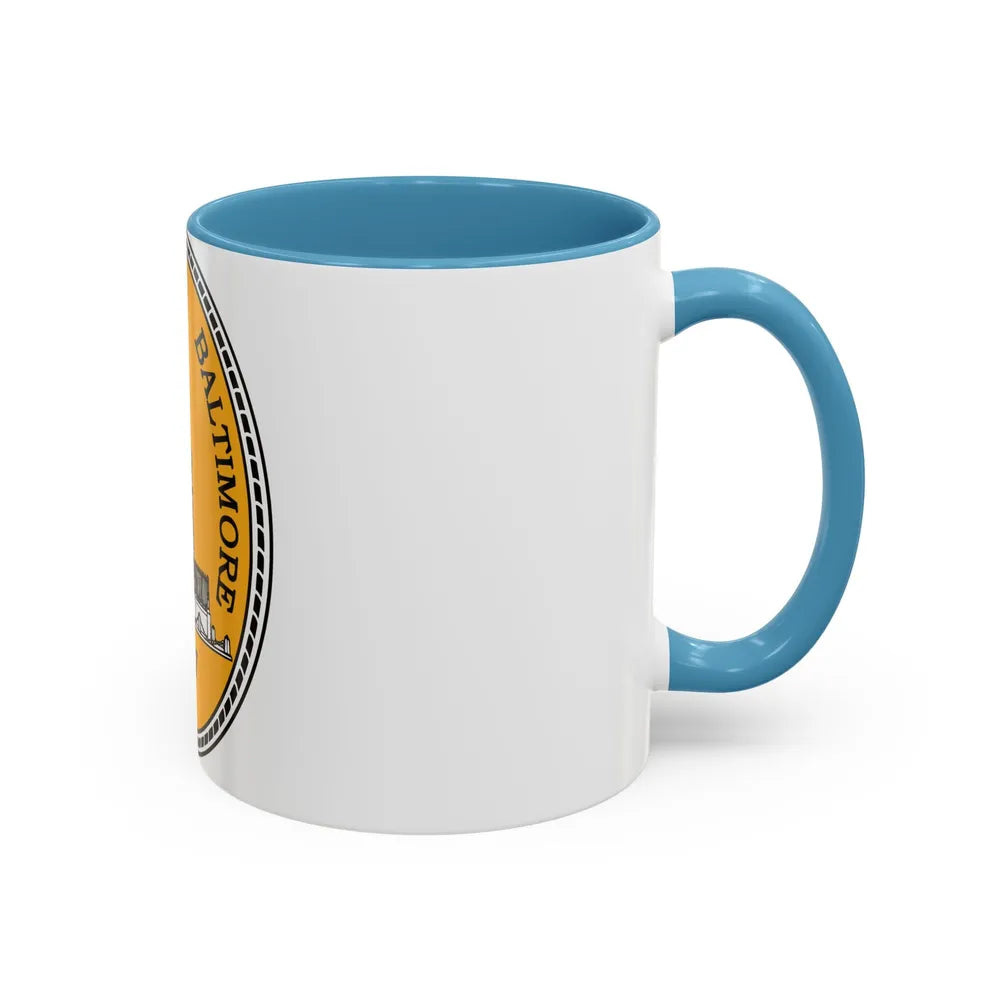 Seal of Baltimore Maryland - Accent Coffee Mug-Go Mug Yourself