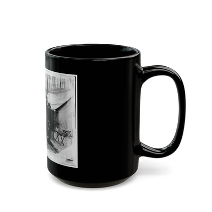 Petersburg, Virginia. Group Of Engineers And Draughtsmen, Headquarters, Army Of The Potomac (U.S. Civil War) Black Coffee Mug