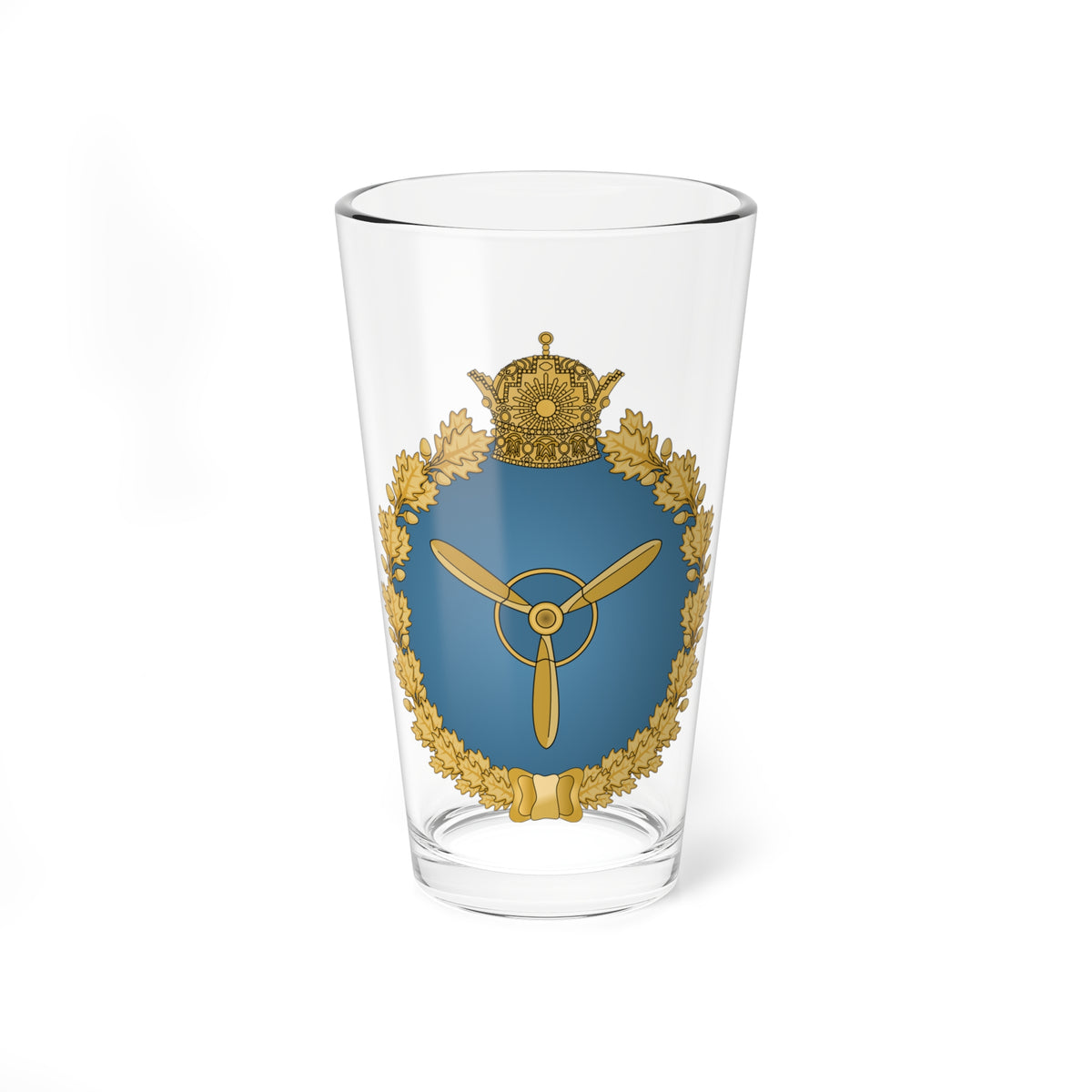 IIAF Patch (Iran) (Coat of Arms) Pint Glass 16oz