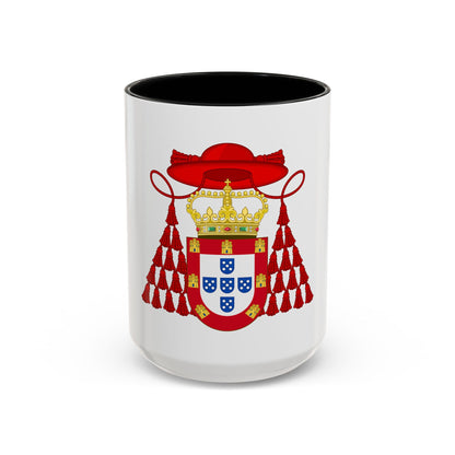 Ornamented Royal Coat of Arms of Cardinal Henry I of Portugal - Accent Coffee Mug