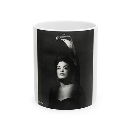 Faith Domergue #65 (Vintage Female Icon) White Coffee Mug-11oz-Go Mug Yourself