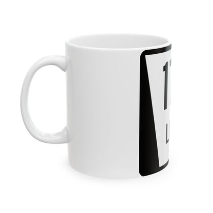 N LINK 17F (Nebraska) (Road Sign) White Coffee Mug