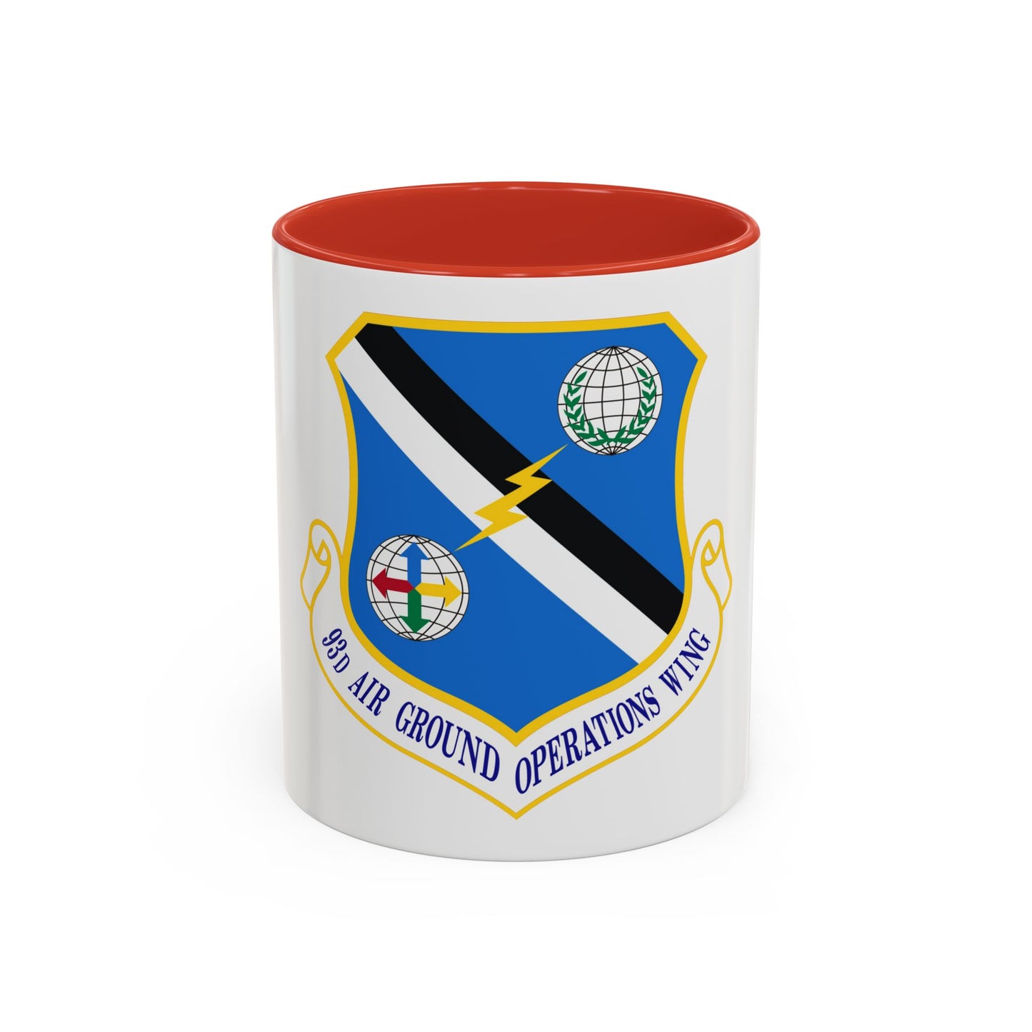 93d Air Ground Operations Wing Emblem (U.S. Air Force) Accent Coffee Mug