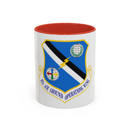 93d Air Ground Operations Wing Emblem (U.S. Air Force) Accent Coffee Mug