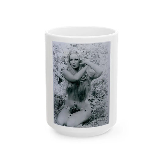 Veronica Carlson #108 (Vintage Female Icon) White Coffee Mug-15oz-Go Mug Yourself