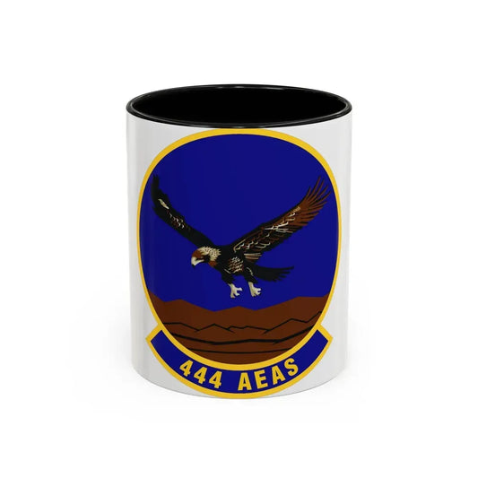 444th Air Expeditionary Advisory Squadron (U.S. Air Force) Accent Coffee Mug 11oz Black - Go Mug Yourself