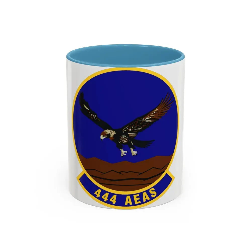444th Air Expeditionary Advisory Squadron (U.S. Air Force) Accent Coffee Mug 11oz Light Blue - Go Mug Yourself