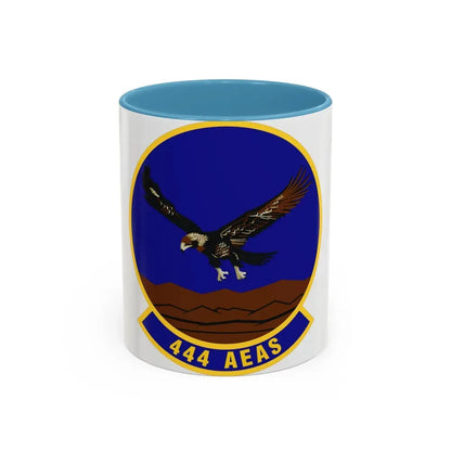 444th Air Expeditionary Advisory Squadron (U.S. Air Force) Accent Coffee Mug 11oz Light Blue - Go Mug Yourself