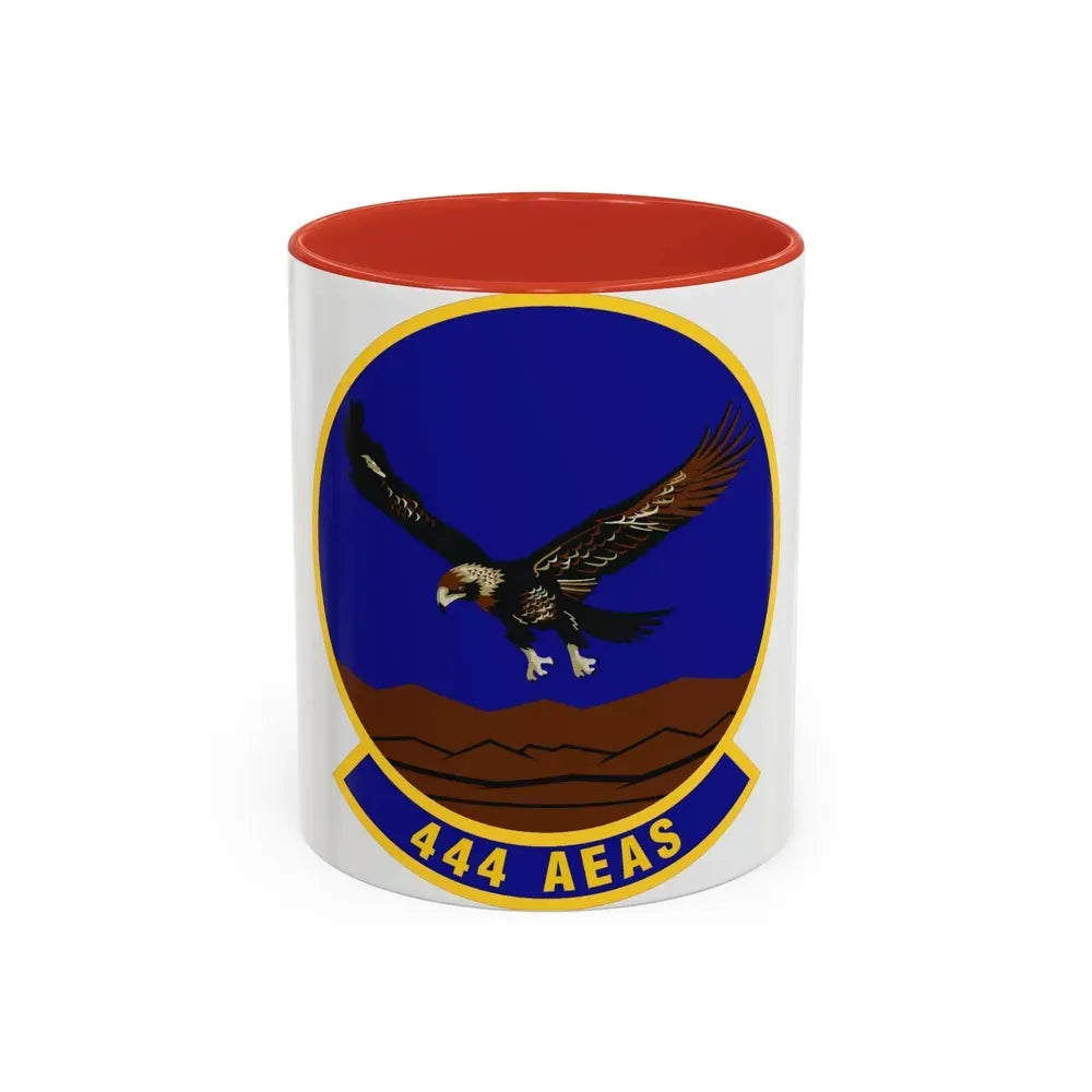 444th Air Expeditionary Advisory Squadron (U.S. Air Force) Accent Coffee Mug 11oz Red - Go Mug Yourself