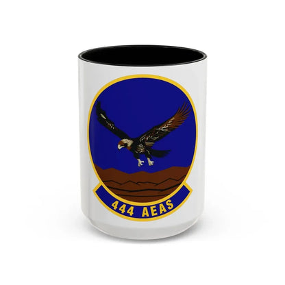 444th Air Expeditionary Advisory Squadron (U.S. Air Force) Accent Coffee Mug 15oz Black - Go Mug Yourself