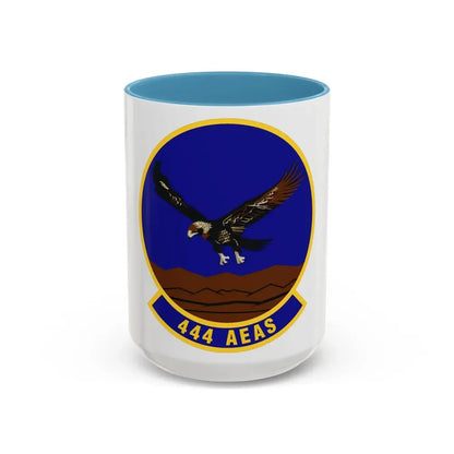 444th Air Expeditionary Advisory Squadron (U.S. Air Force) Accent Coffee Mug 15oz Light Blue - Go Mug Yourself
