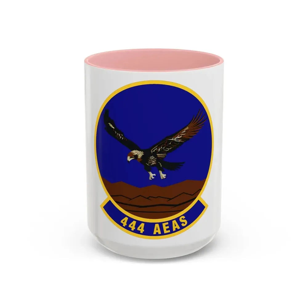 444th Air Expeditionary Advisory Squadron (U.S. Air Force) Accent Coffee Mug 15oz Pink - Go Mug Yourself