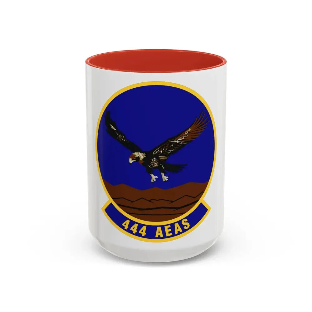 444th Air Expeditionary Advisory Squadron (U.S. Air Force) Accent Coffee Mug 15oz Red - Go Mug Yourself