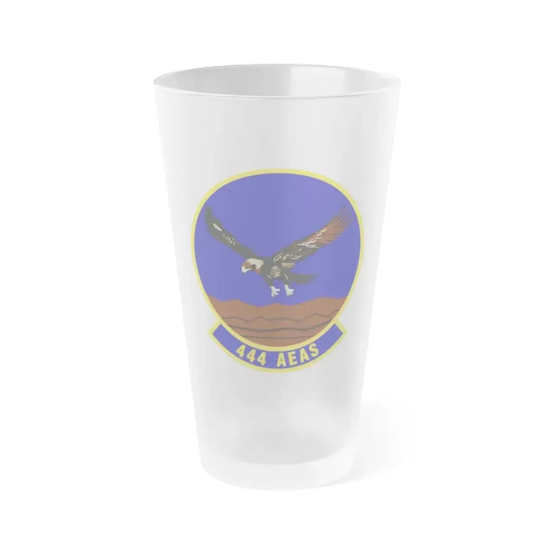 444th Air Expeditionary Advisory Squadron (U.S. Air Force) Frosted Pint Glass 16oz Default Title - Go Mug Yourself