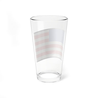 US Flag icon (United States) Pint Glass 16oz