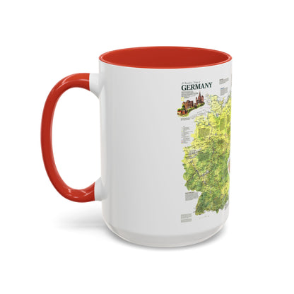 Germany - A Traveller's Map (1991) (Map) Accent Coffee Mug