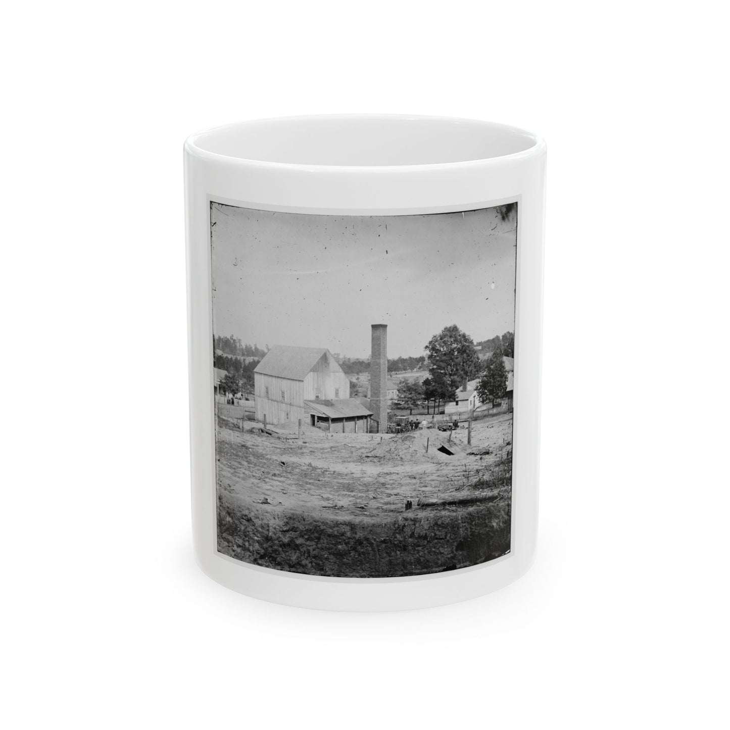Atlanta, Georgia (Vicinity). Bomb-Proof Shelter (U.S. Civil War) White Coffee Mug