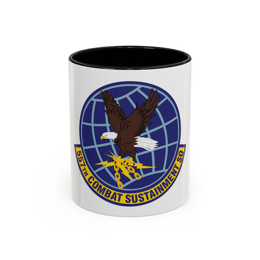 557th Combat Sustainment Squadron (U.S. Air Force) Accent Coffee Mug