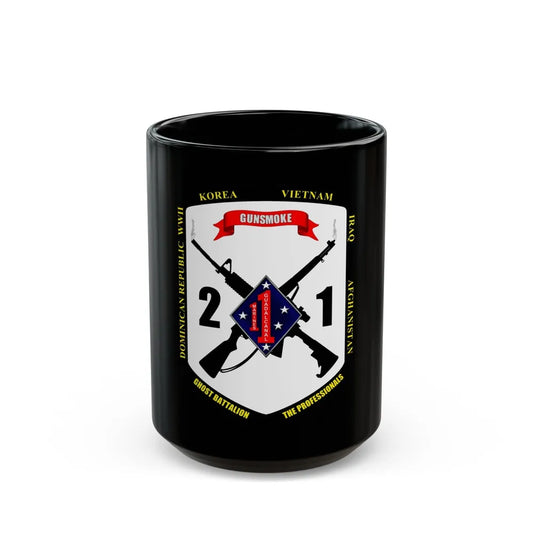 44593 (USMC) Black Coffee Mug-15oz-Go Mug Yourself