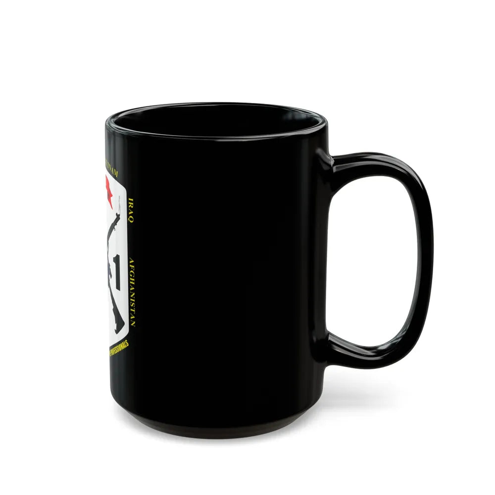 44593 (USMC) Black Coffee Mug-Go Mug Yourself