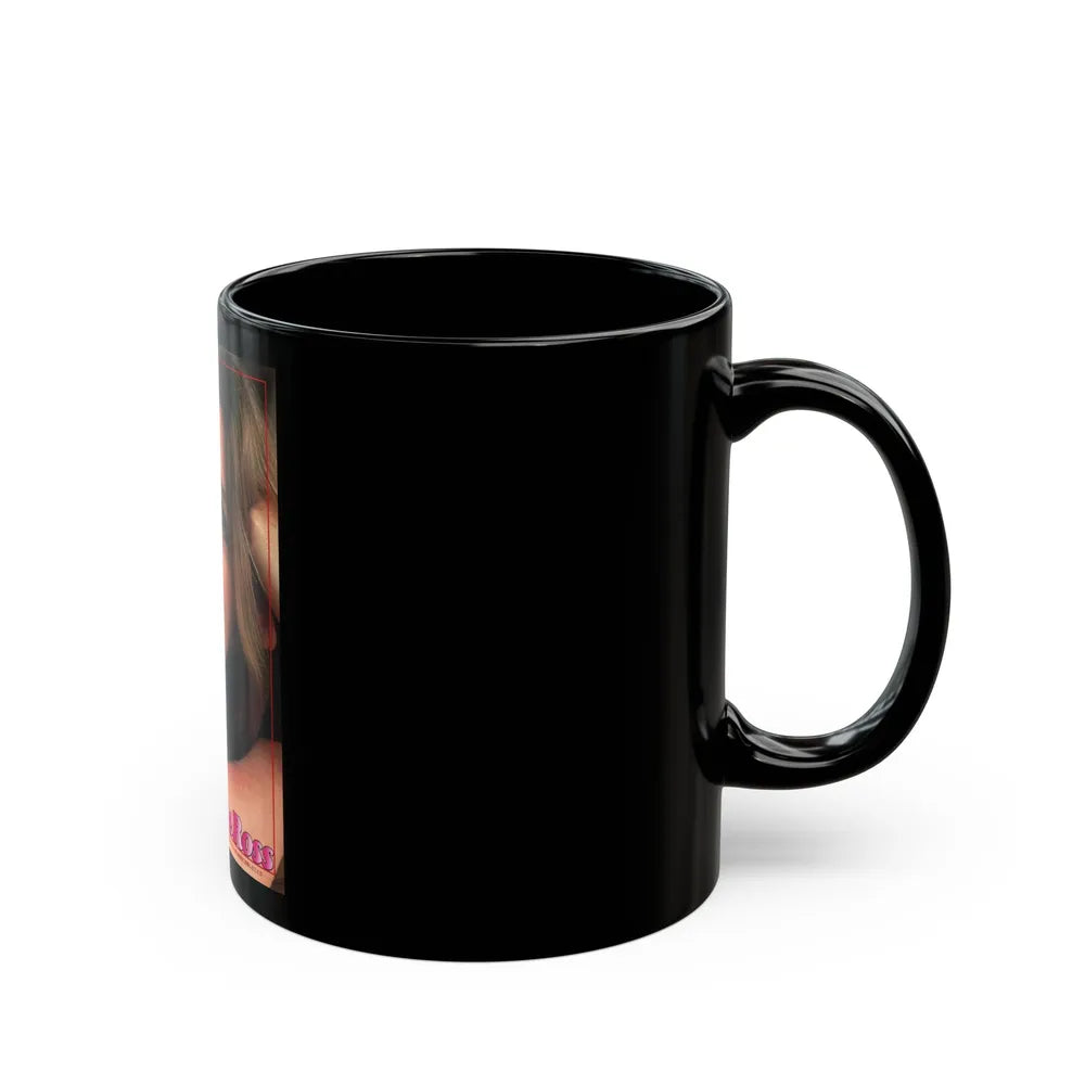 Katharine Ross #77 (Vintage Female Icon) Black Coffee Mug-Go Mug Yourself