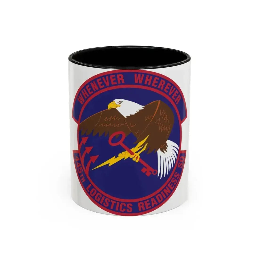 445th Logistics Readiness Squadron (U.S. Air Force) Accent Coffee Mug 11oz Black - Go Mug Yourself