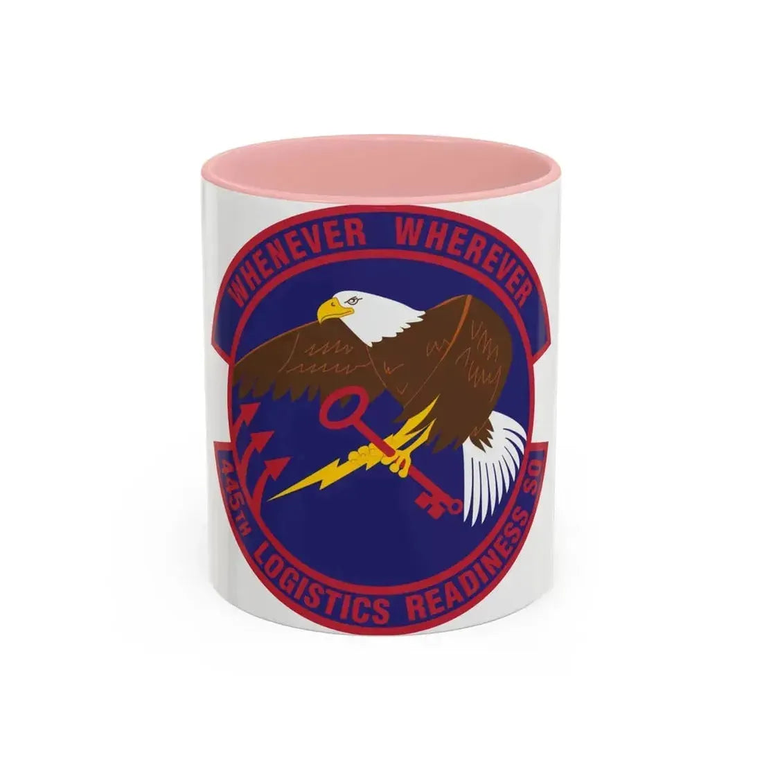 445th Logistics Readiness Squadron (U.S. Air Force) Accent Coffee Mug 11oz Pink - Go Mug Yourself
