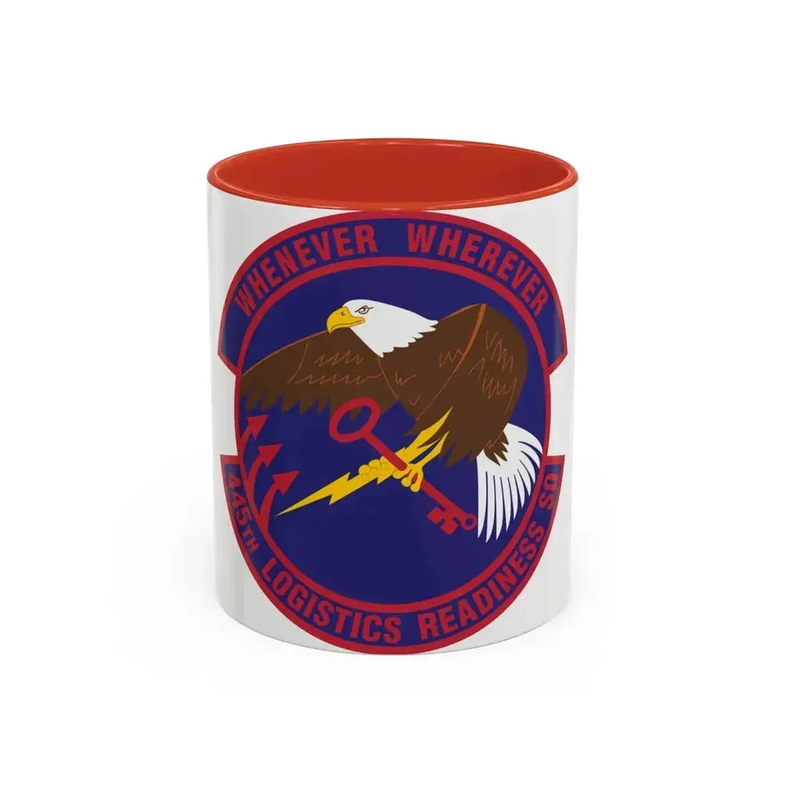 445th Logistics Readiness Squadron (U.S. Air Force) Accent Coffee Mug 11oz Red - Go Mug Yourself