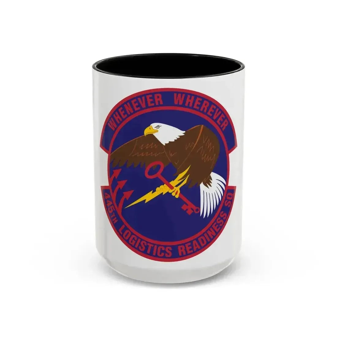 445th Logistics Readiness Squadron (U.S. Air Force) Accent Coffee Mug 15oz Black - Go Mug Yourself
