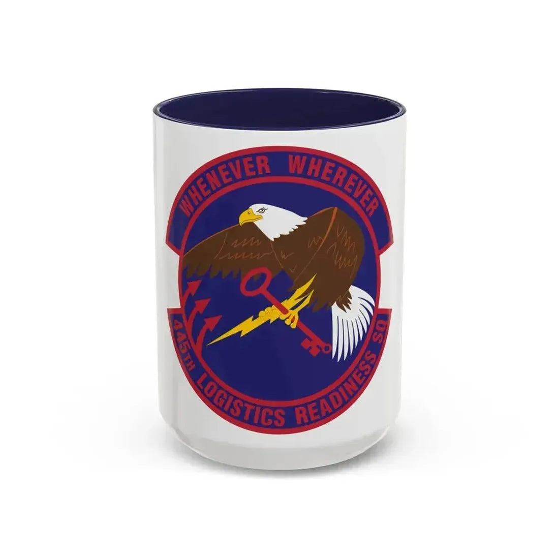 445th Logistics Readiness Squadron (U.S. Air Force) Accent Coffee Mug 15oz Navy - Go Mug Yourself