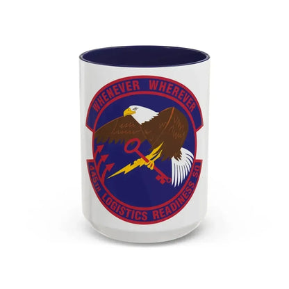 445th Logistics Readiness Squadron (U.S. Air Force) Accent Coffee Mug 15oz Navy - Go Mug Yourself