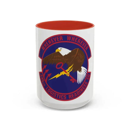 445th Logistics Readiness Squadron (U.S. Air Force) Accent Coffee Mug 15oz Red - Go Mug Yourself