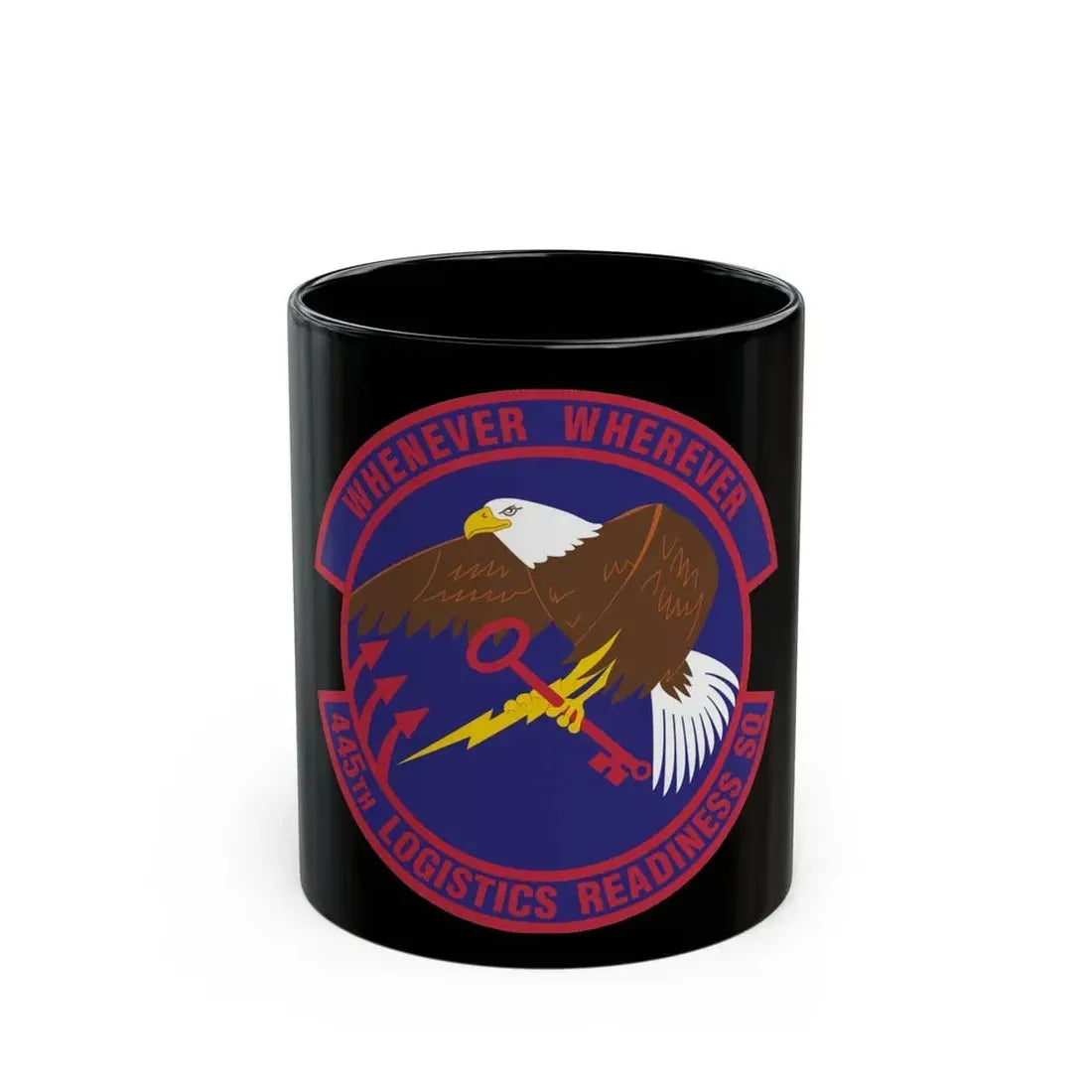 445th Logistics Readiness Squadron (U.S. Air Force) Black Coffee Mug 11oz - Go Mug Yourself