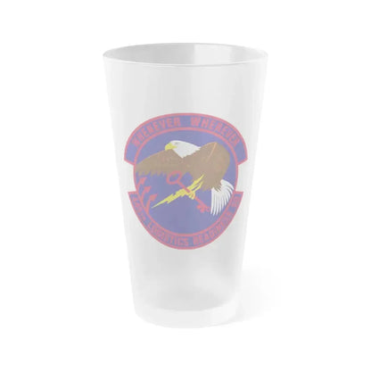 445th Logistics Readiness Squadron (U.S. Air Force) Frosted Pint Glass 16oz 16oz Frosted - Go Mug Yourself