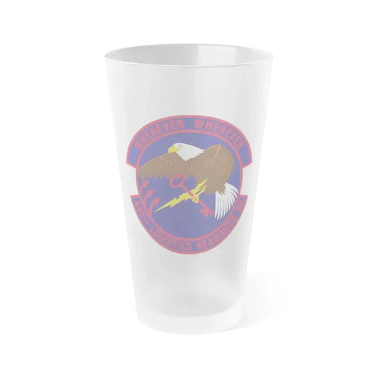 445th Logistics Readiness Squadron (U.S. Air Force) Frosted Pint Glass 16oz 16oz Frosted - Go Mug Yourself
