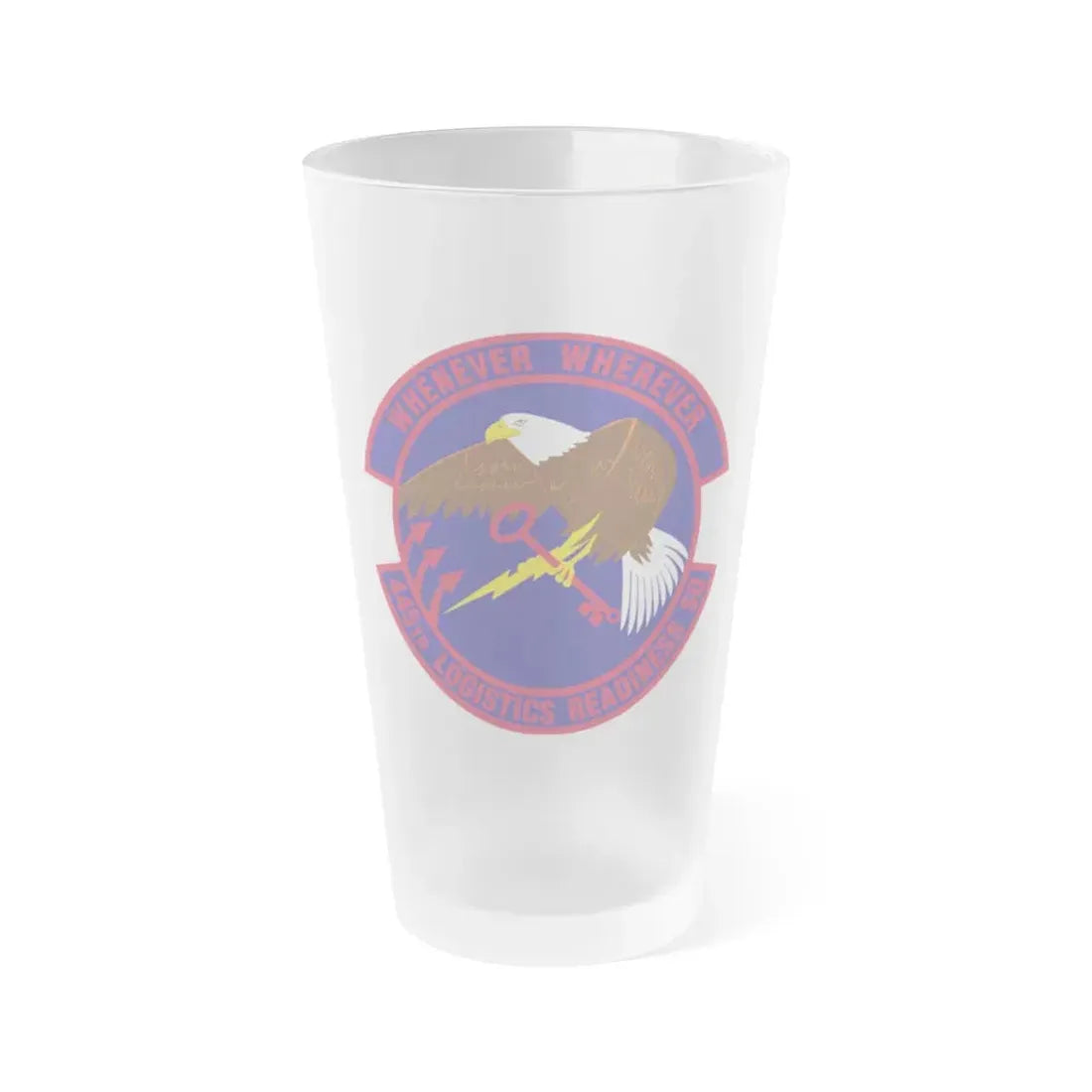 445th Logistics Readiness Squadron (U.S. Air Force) Frosted Pint Glass 16oz 16oz Frosted - Go Mug Yourself