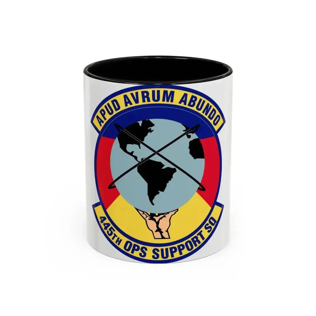 445th Operations Support Squadron (U.S. Air Force) Accent Coffee Mug 11oz Black - Go Mug Yourself