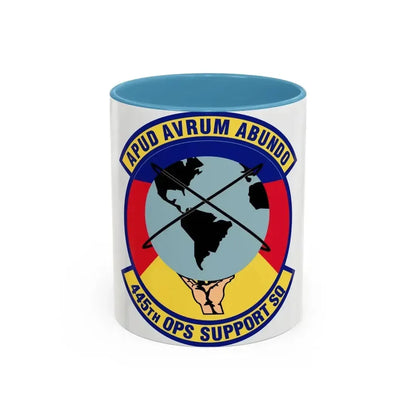445th Operations Support Squadron (U.S. Air Force) Accent Coffee Mug 11oz Light Blue - Go Mug Yourself