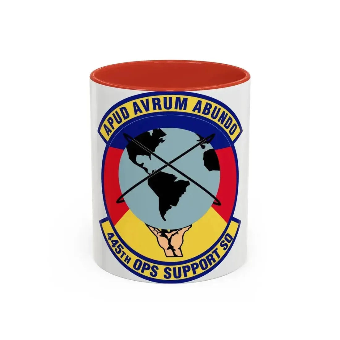 445th Operations Support Squadron (U.S. Air Force) Accent Coffee Mug 11oz Red - Go Mug Yourself