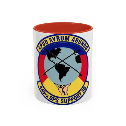 445th Operations Support Squadron (U.S. Air Force) Accent Coffee Mug 11oz Red - Go Mug Yourself