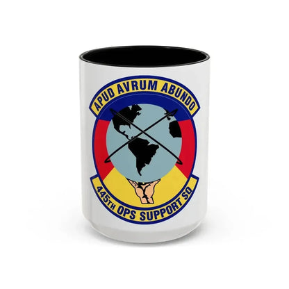 445th Operations Support Squadron (U.S. Air Force) Accent Coffee Mug 15oz Black - Go Mug Yourself
