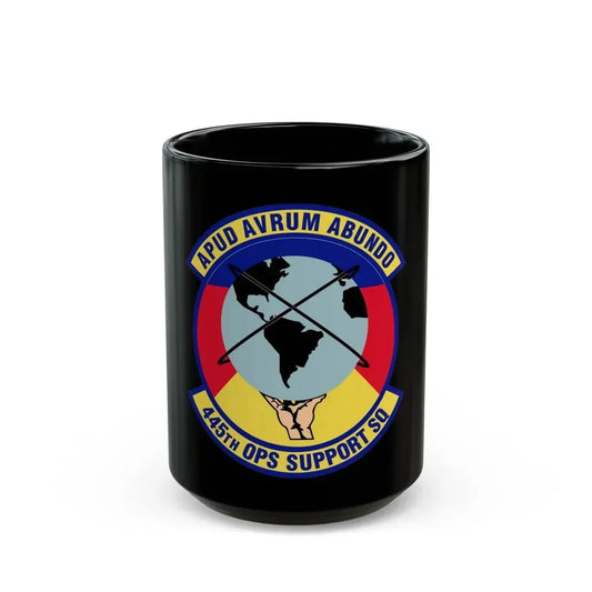 445th Operations Support Squadron (U.S. Air Force) Black Coffee Mug 15oz - Go Mug Yourself