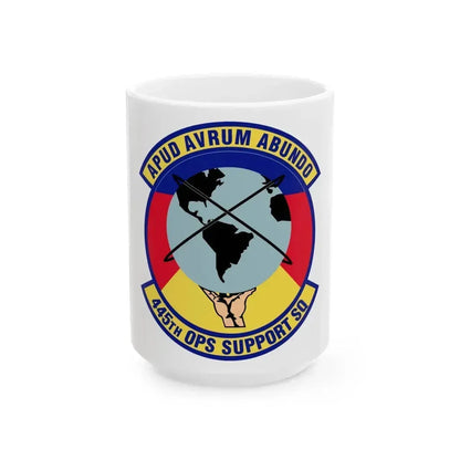 445th Operations Support Squadron (U.S. Air Force) White Coffee Mug 15oz - Go Mug Yourself