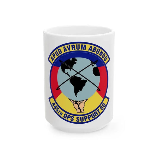 445th Operations Support Squadron (U.S. Air Force) White Coffee Mug 15oz - Go Mug Yourself