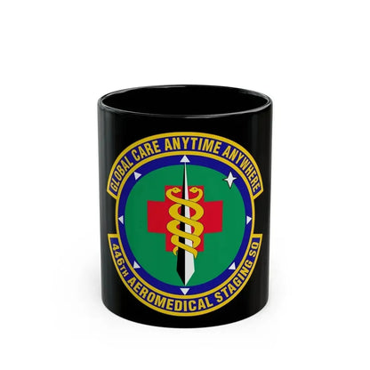 446 Aeromedical Staging Squadron AFRC (U.S. Air Force) Black Coffee Mug 11oz - Go Mug Yourself