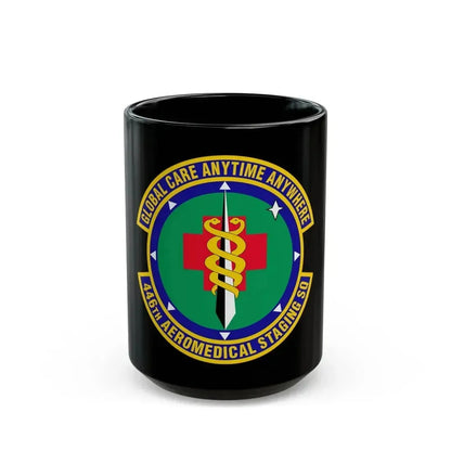 446 Aeromedical Staging Squadron AFRC (U.S. Air Force) Black Coffee Mug 15oz - Go Mug Yourself