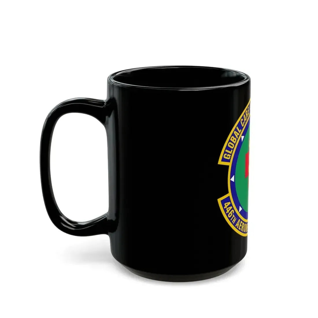 446 Aeromedical Staging Squadron AFRC (U.S. Air Force) Black Coffee Mug - Go Mug Yourself