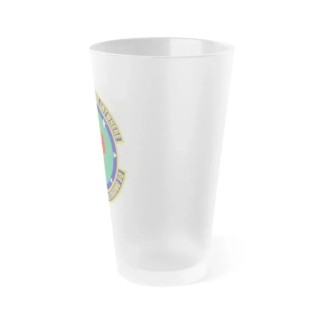 446 Aeromedical Staging Squadron AFRC (U.S. Air Force) Frosted Pint Glass 16oz - Go Mug Yourself