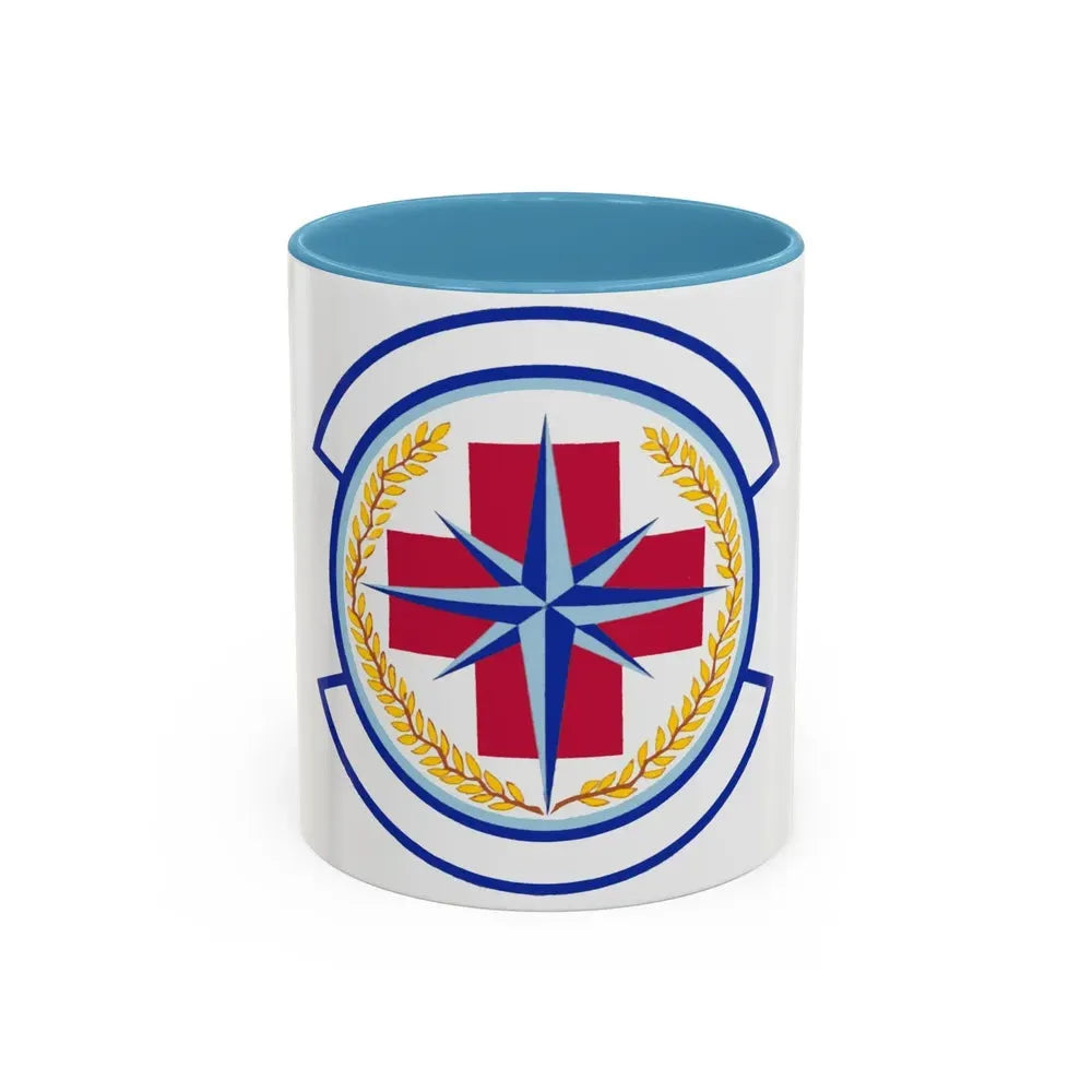 446 Aerospace Medicine Squadron AFRC (U.S. Air Force) Accent Coffee Mug 11oz Light Blue - Go Mug Yourself