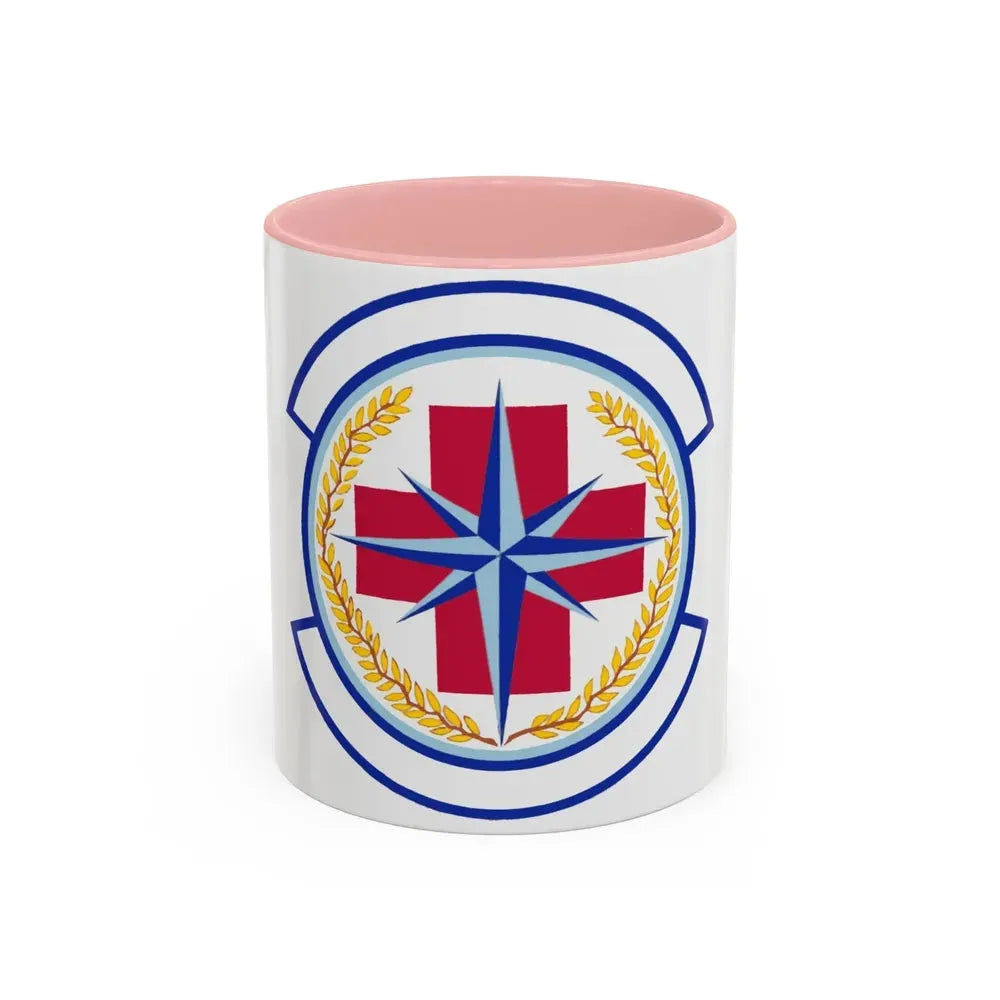 446 Aerospace Medicine Squadron AFRC (U.S. Air Force) Accent Coffee Mug 11oz Pink - Go Mug Yourself